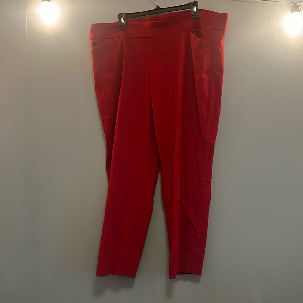 Terra & Sky Red Dress Pants, Size 2X (20W-22W)